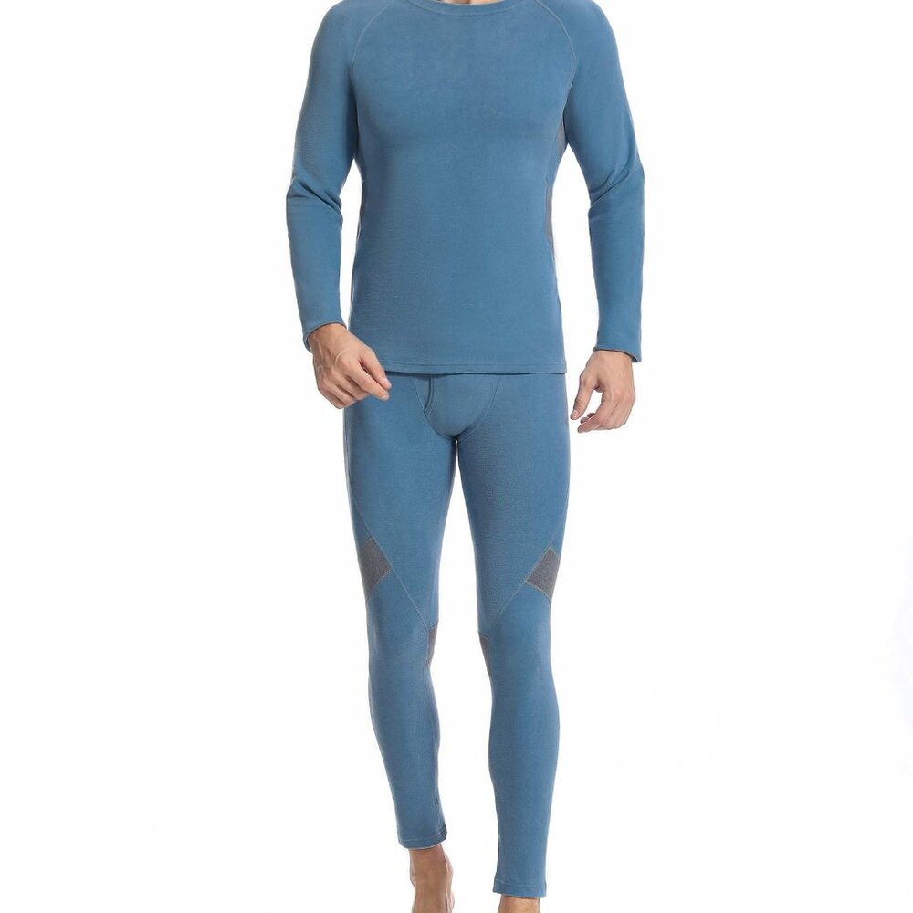 Men's Thermal Underwear Set Fleece Lined Base Layer Cold Weather Long Johns